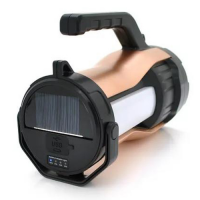 Фонарь ручной аккумуляторный Haoerliang HEL-T96 c солнечной панелью+PowerBahk