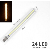 Led USB фонарь, 24led, 178мм с сенсорным датчиком THL-24-136