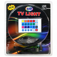 Светодиодная лента 5 м 5050 RGB от USB с Bluetooth + пульт THL-24-57