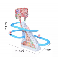 Трек-горка с поросятами, в наборе 3 штук поросят