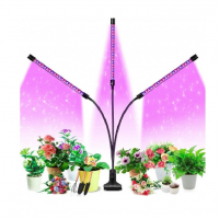 Тройная ультрафиолетовая гибкая фитолампа для растений на прищепке Led Plant Grow Light USB