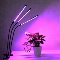 Тройная ультрафиолетовая гибкая фитолампа для растений на прищепке Led Plant Grow Light USB