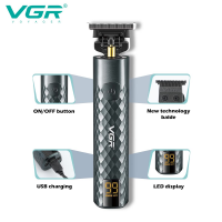 Профессиональная аккумуляторная машинка для стрижки волос VGR V-077
