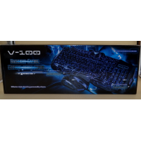 Игровая проводная мышь и клавиатура с LED подсветкой XBlaster V100