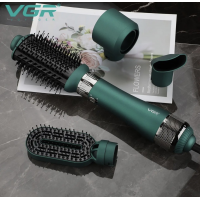 Фен-щетка VGR V-493 Мультистайлер 4в1 Профессиональный воздушный стайлер для укладки волос   Зеленый
