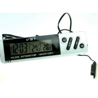 Часы с внутренним и наружным датчиком температуры VST-7065