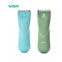 Аккумуляторная беспроводная машинка для стрижки волос детей VGR V-150 бесшумная 