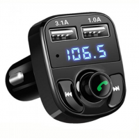 Современный FM модулятор с Bluetooth MP3 CAR X8