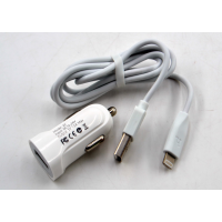 Автомобильное зарядное устройство hoco. Z2 (1.5A / 1 USB порт + кабель для iPhone)