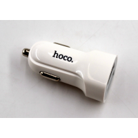 Автомобильное зарядное устройство hoco. Z2A (2.4A / 2 USB порта + кабель для iPhone)