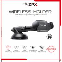 Автодержатель ZPX ZX2114 с беспроводной зарядкой 15W