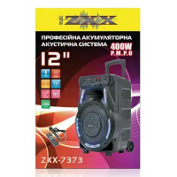 Акустична переносна колонка ZXX-7373 400Вт 12" 53х35х28см USB/SD/FM/BT/2MIC/ДК