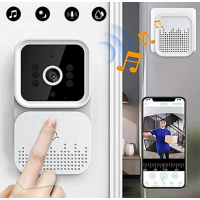 Звонок беспроводной видеодомофон мини door bell mini with ring Tuya App white