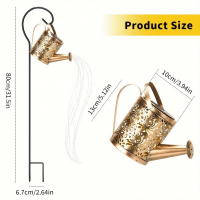 Фонарь садовый на солнечной батарее в виде лейки с подсветкой 