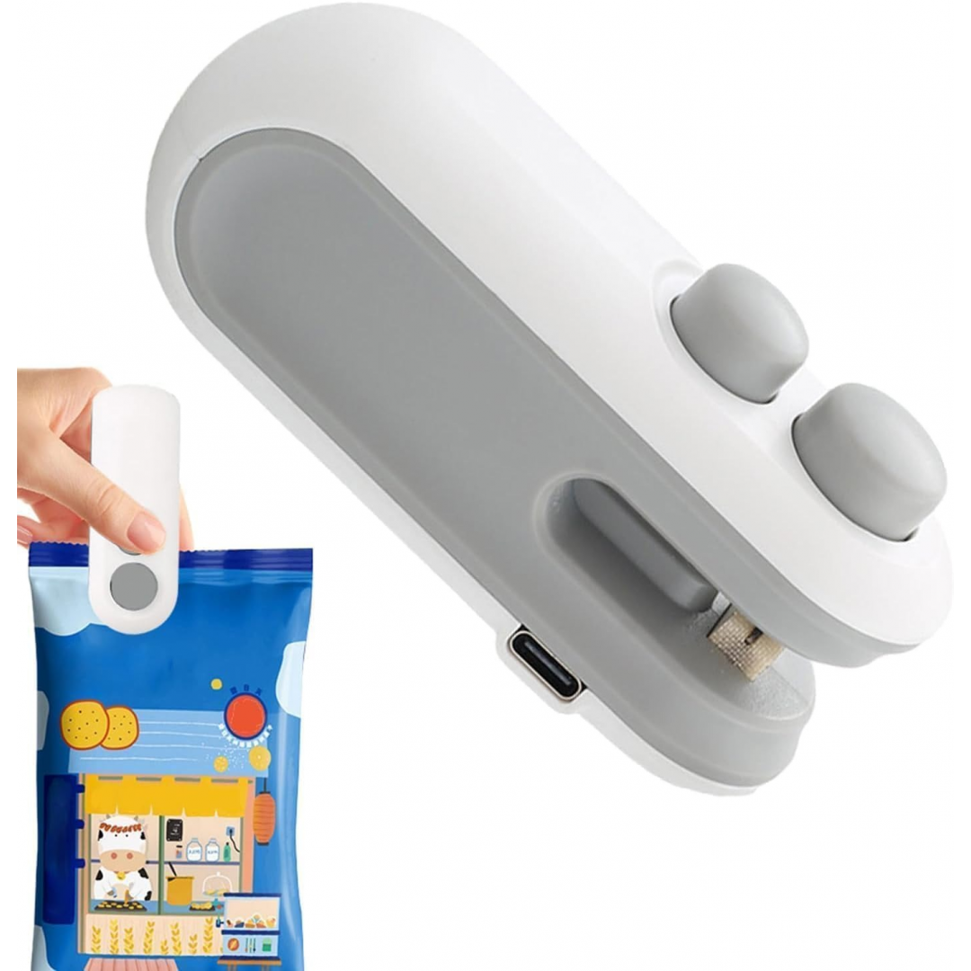 Портативный ручной запайщик пакетов, USB-зарядка, с ножом Портативный ручной запайщик пакетов, USB-зарядка, с ножом