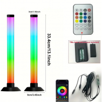 Светодиодные RGB панели, настольная лампа с музыкальной синхронизацией, 2 шт.