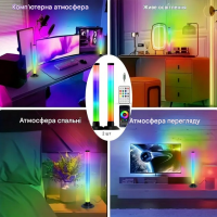 Светодиодные RGB панели, настольная лампа с музыкальной синхронизацией, 2 шт.