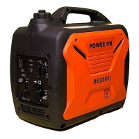 Инверторный бензиновый генератор POWER ON PRO BS2000I, 1.8 кВт, 5.5 л, ручной запуск