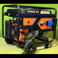 Бензиновый генератор POWER ON BS6500E, 5.5 кВт, 23 л, электростартер, 16 л.с.