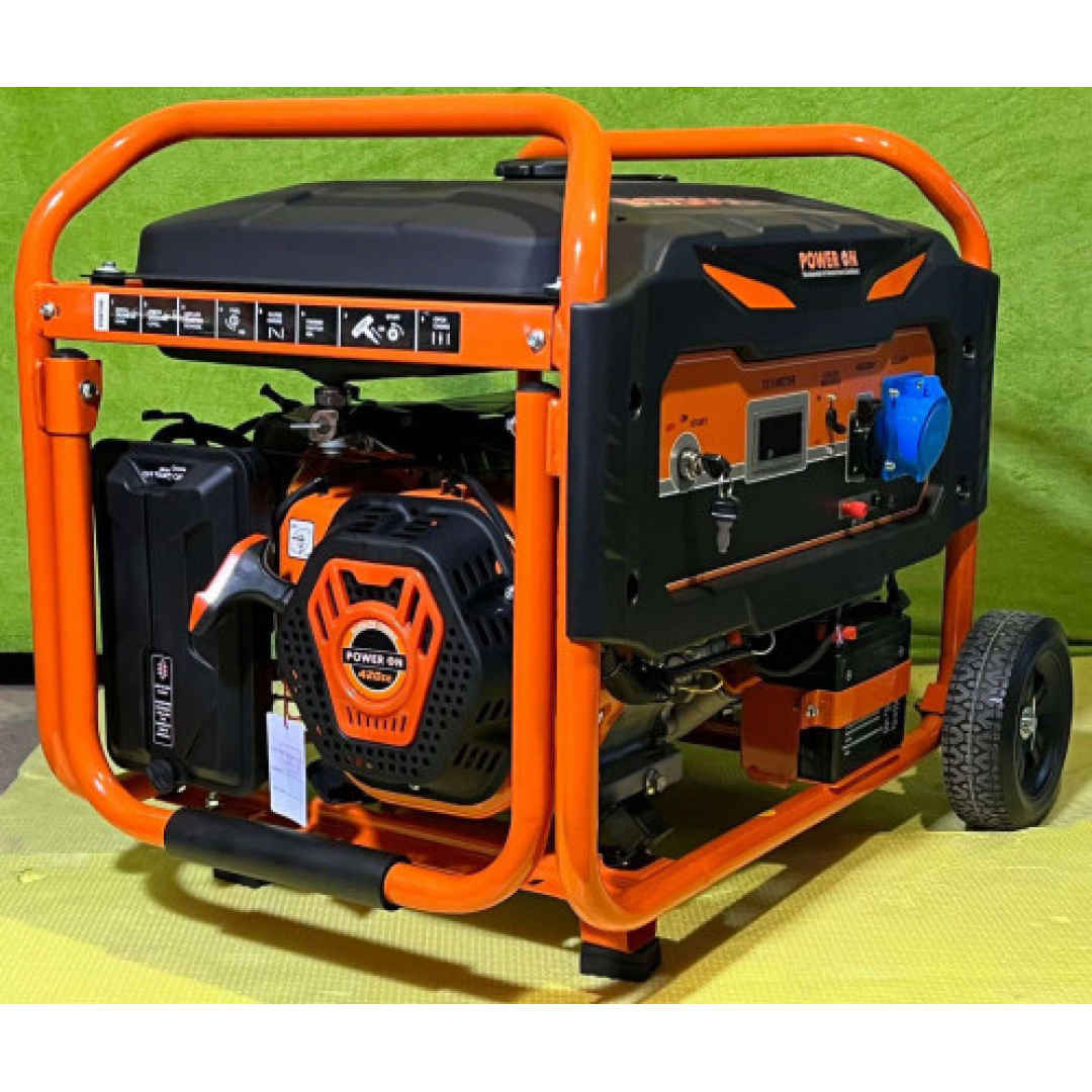 Бензиновый генератор POWER ON BS7500E-V, 7.0 кВт, 27.7 л, электростартер, 4-тактный двигатель Бензиновый генератор POWER ON BS7500E-V, 7.0 кВт, 27.7 л, электростартер, 4-тактный двигатель
