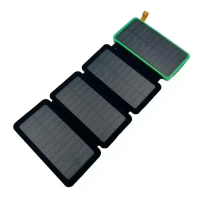 Повербанк с солнечными панелями, 10000 мА·ч, 4 панели Повербанк с солнечными панелями, 10000 мА·ч, 4 панели