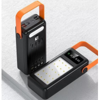 Портативный аккумулятор Power Bank 50000 mAh, LED-лампа, 4 USB-выхода