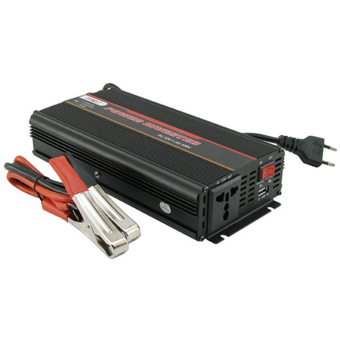 Преобразователь напряжения UKC AC/DC UPS 1800W, 12V–220V, с функцией зарядки Преобразователь напряжения UKC AC/DC UPS 1800W, 12V–220V, с функцией зарядки