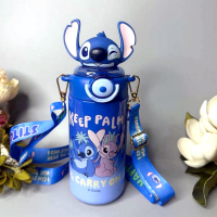 Детский термос с трубочкой D-2015-SDZ, 450 мл, дизайн «Stitch»