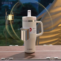 Термочашка с трубочкой DB-24581-900, 900 мл, с ручкой