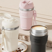 Термочашка с трубочкой BW1960, 440 мл Термочашка с трубочкой BW1960, 440 мл