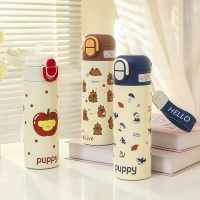 Термос с поильником и трубочкой H-29, 420 мл, детский