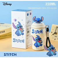 Термостакан с трубочкой Stitch / Angel J6Y6617, 350 мл
