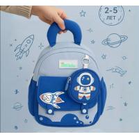 Детский рюкзак с ракетой и космонавтом 25-607