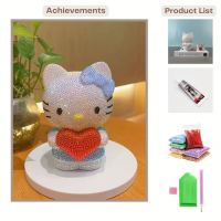 Алмазная мозаика «Hello Kitty с сердцем» 25-618