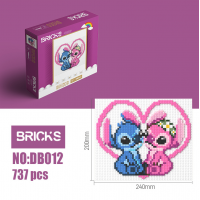 Мозаика на доске BRICKS DB012, 737 деталей, 240×200 мм