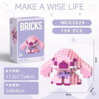 Конструктор BRICKS «Лило и Стич — Ангел (Angel)» 5×8×4 см X5026