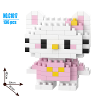 Конструктор BRICKS Hello Kitty «Китти» розовая 5×4×2 см C1017