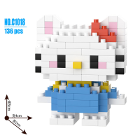 Конструктор BRICKS Hello Kitty «Китти» голубая C1018