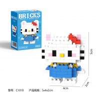 Конструктор BRICKS Hello Kitty «Китти» голубая C1018