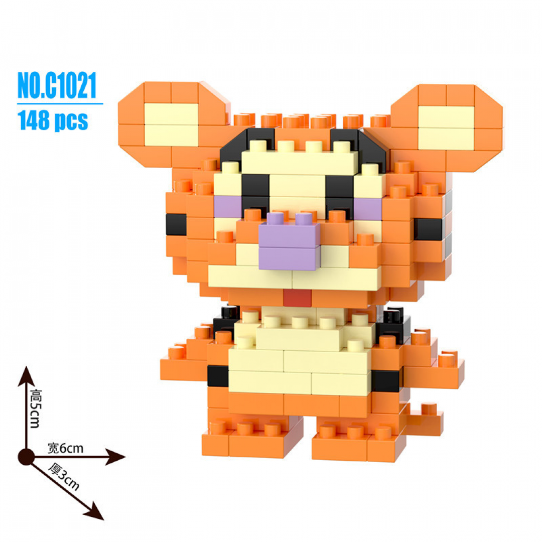 Конструктор BRICKS Винни Пух «Тигра» 5×6×3 см C1021 Конструктор BRICKS Винни Пух «Тигра» 5×6×3 см C1021