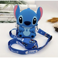 Детская сумочка «Стич» (розовый, синий) 14×10×6 см  25-517