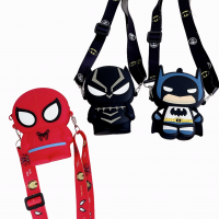 Детская силиконовая сумка Супергерои «Бэтмен / Человек-паук / Черная пантера» 25-511