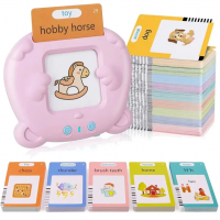 Детский планшет "Мишка" с карточками для изучения Английского языка 510 слов, розовый