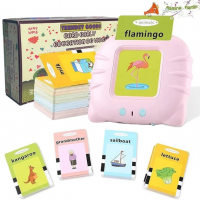 Детский планшет "Котик" с карточками для изучения Английского языка 224 слова, розовый