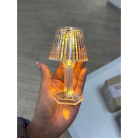 Светодиодный декоративный ночник LED Candel, 12×6 см, прозрачный