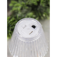 Светодиодный декоративный ночник LED Candel, 12×6 см, прозрачный
