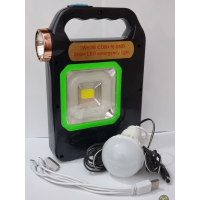 Переносной светодиодный фонарь FA-1178 на солнечной батарее с лампочкой 