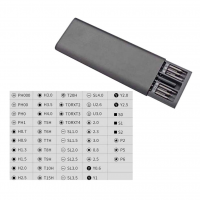 Набор отверток в металлическом футляре с 48 магнитными микробитами