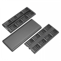 Набор отверток в металлическом футляре с 48 магнитными микробитами