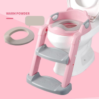 Детское сиденье-накладка для унитаза со ступенькой, регулируемое, складное Детское сиденье-накладка для унитаза со ступенькой, регулируемое, складное